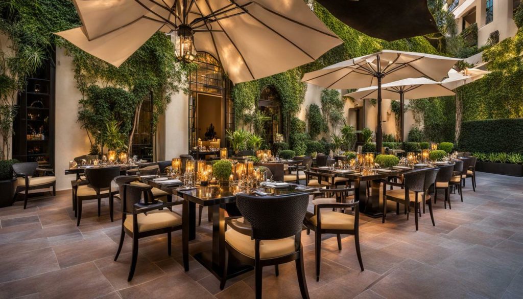 restaurants with outdoor seating beverly hills